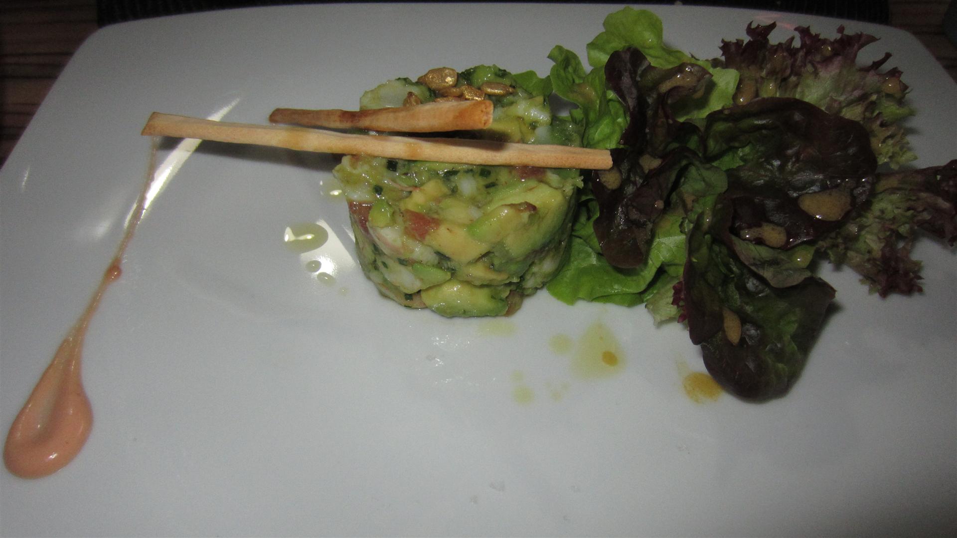 Restaurante Alejandro del Toro Prawns and avocado